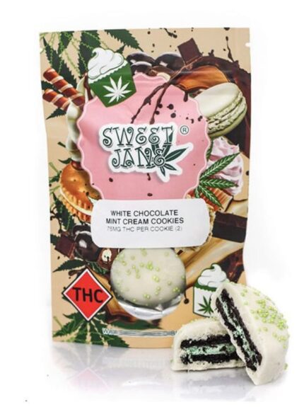 White Chocolate Mint Cream Cookies – Sweet Jane